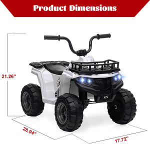 12V Electric Ride-On ATV for Kids with Power Wheels 4-Wheeler Vehicle Toy Trend Times 3