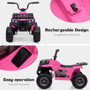 12V Electric Ride-On 4-Wheel ATV Quad for Kids with Power Wheels Trend Times 15