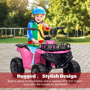 12V Electric Ride-On 4-Wheel ATV Quad for Kids with Power Wheels Trend Times 18