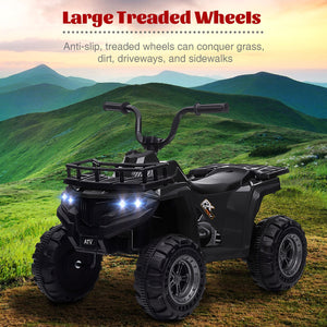12V Electric Ride-On 4-Wheel ATV Quad for Kids with Power Wheels Trend Times 6