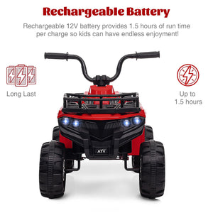 12V Electric Ride-On 4-Wheel ATV Quad for Kids with Power Wheels Trend Times 8