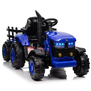 12V Electric Ride-On Tractor for Kids with Remote Control Blue Trend Times 5