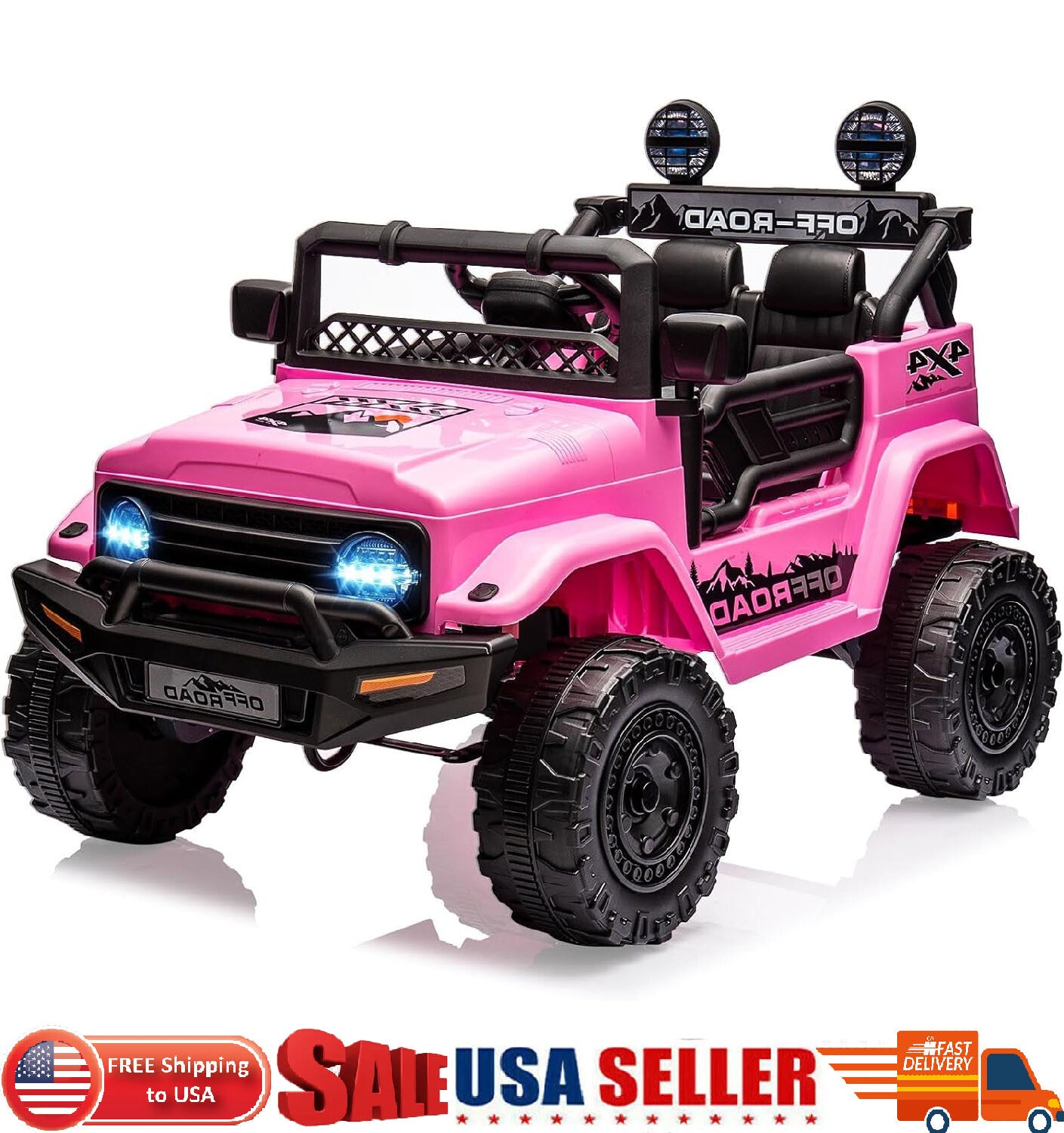 12V Electric Ride-On 4-Wheeler Truck for Kids with 3 Speed Settings Trend Times 8