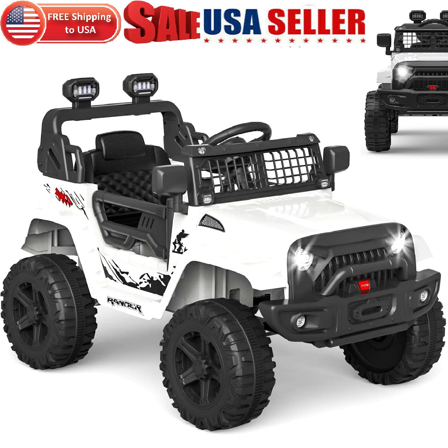 12V Electric Ride-On Truck for Kids with 2 Speeds and Remote Control Trend Times 14