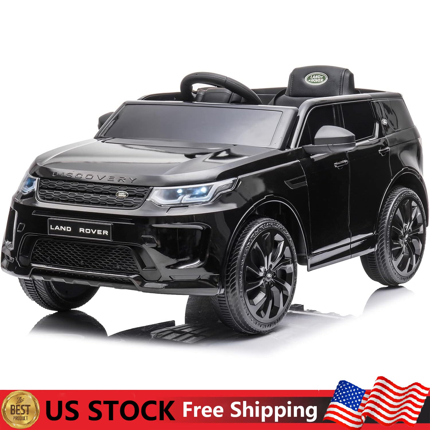 12V Battery-Powered Licensed Land Rover Electric Ride-On Truck for Kids Trend Times 0