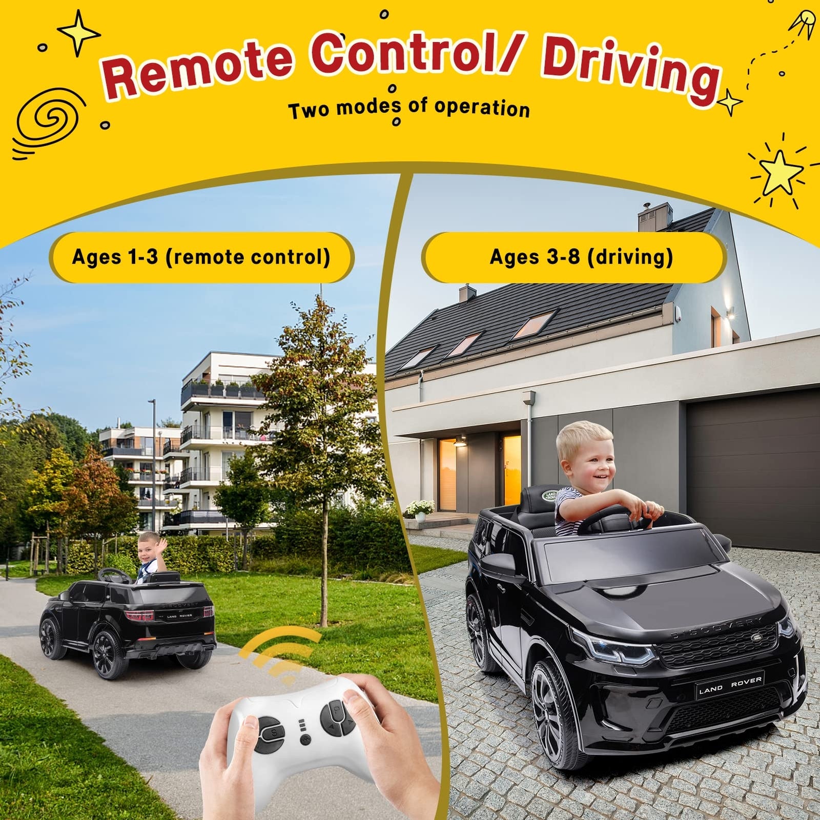 12V Licensed Land Rover Electric Ride-On Truck for Kids with Remote Control Battery-Powered Toy Car Trend Times 9