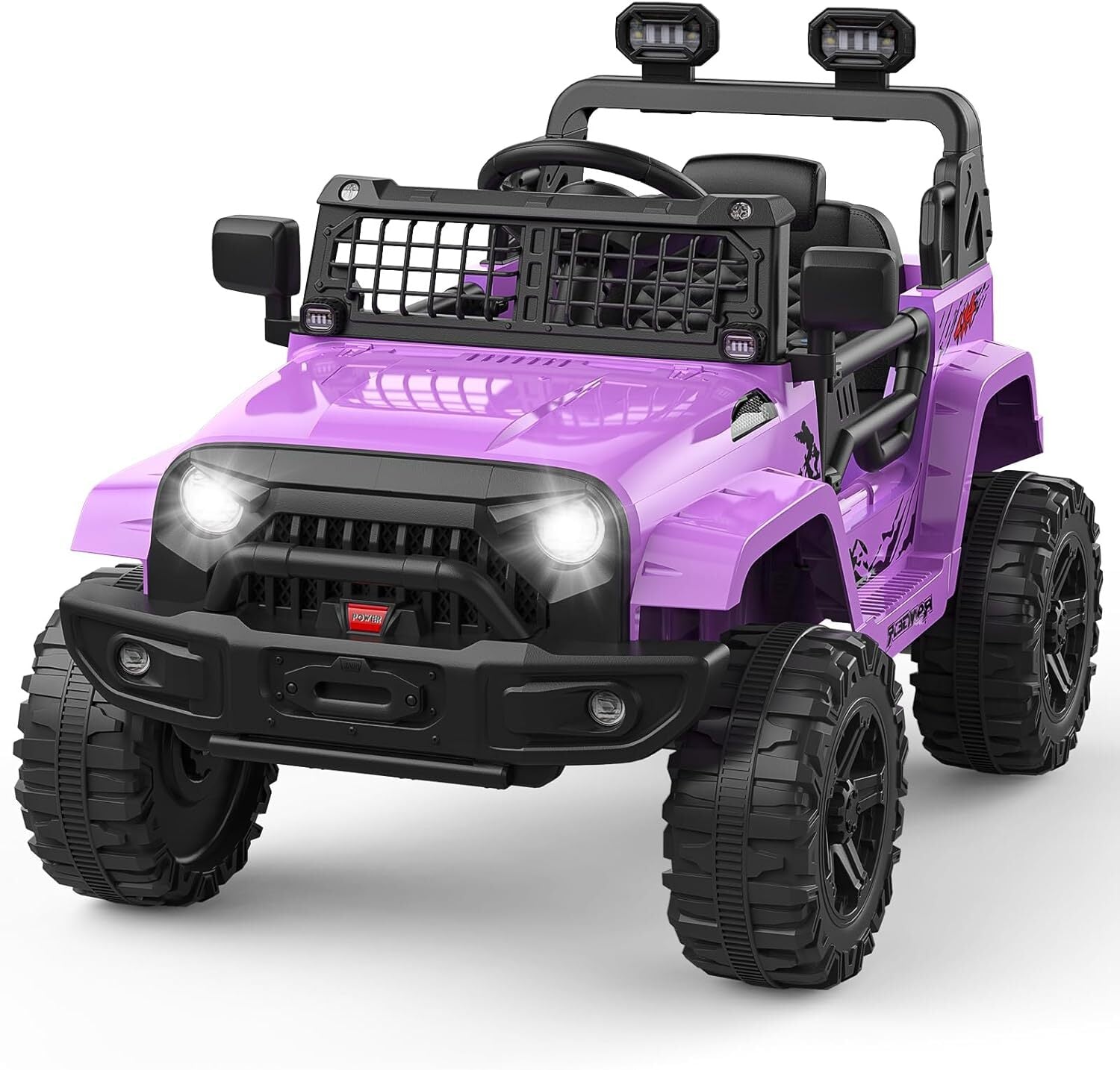 12V Purple Ride-On Truck with Remote Control, 3 Speeds, and Spring Suspension Trend Times Variant 0