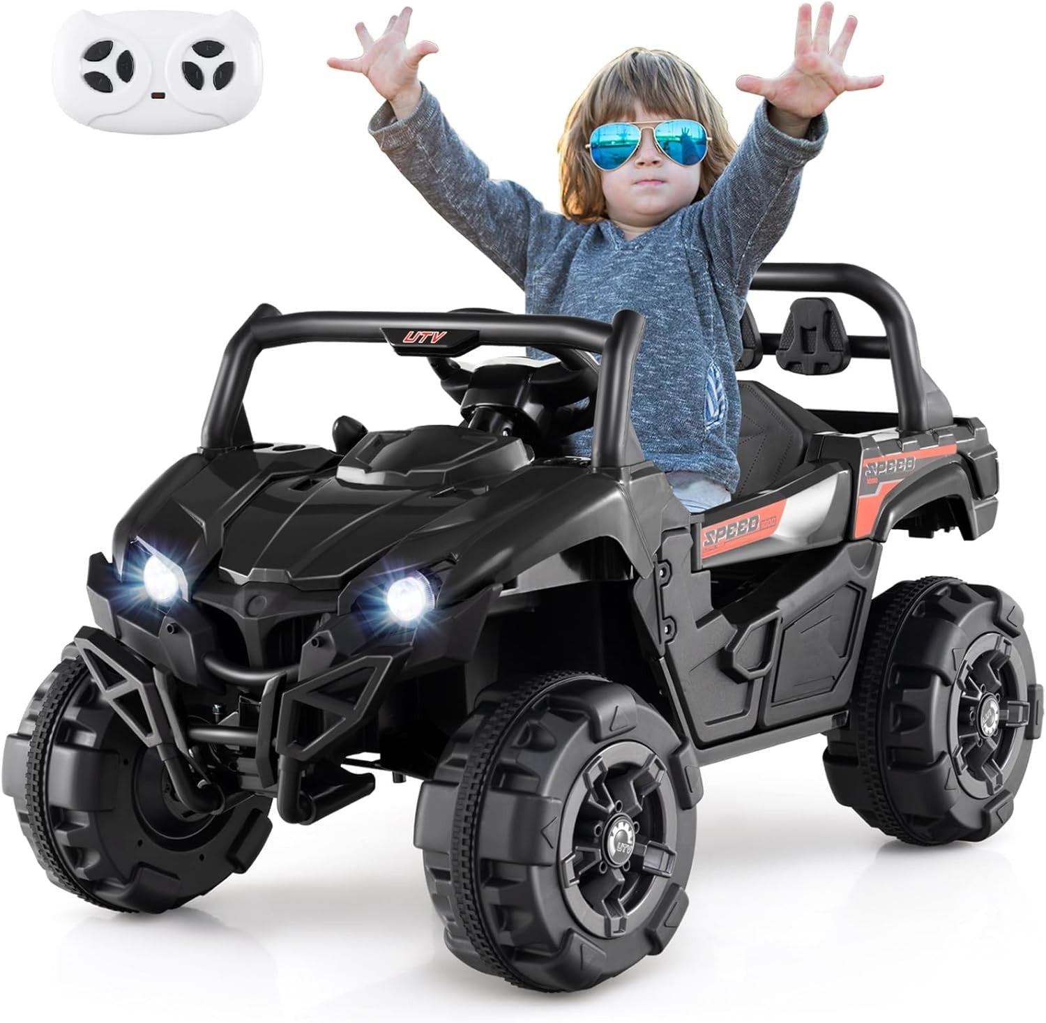12V Battery-Powered Off-Road Kids Electric Ride-On UTV with Remote Control Trend Times 8
