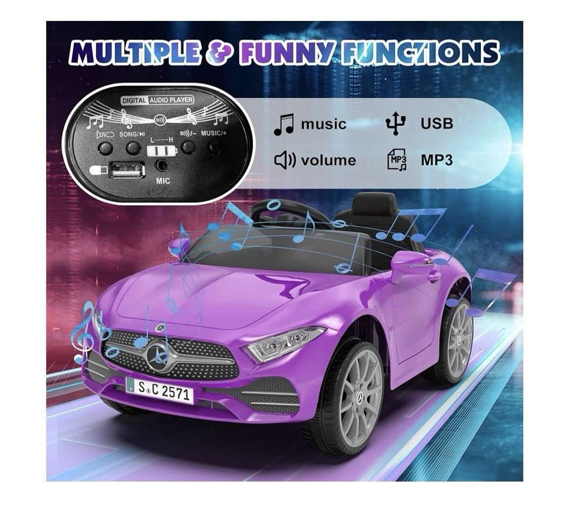 12V Battery-Powered Electric Ride-On Car with 2.4G Remote Control for Kids Trend Times 4
