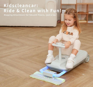 12V Ride-On Car with Cleaning Feature 3-in-1 Go-Kart and Soft Start Trend Times 2