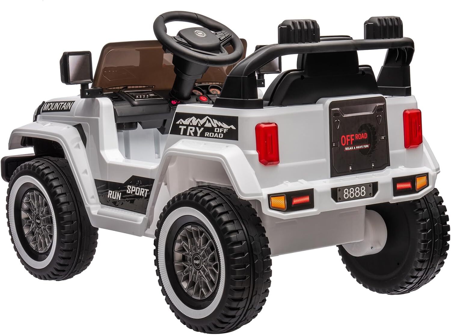 12V Battery-Powered Ride-On Car for Kids with Remote Control, 3 Speeds, and Music Trend Times 2