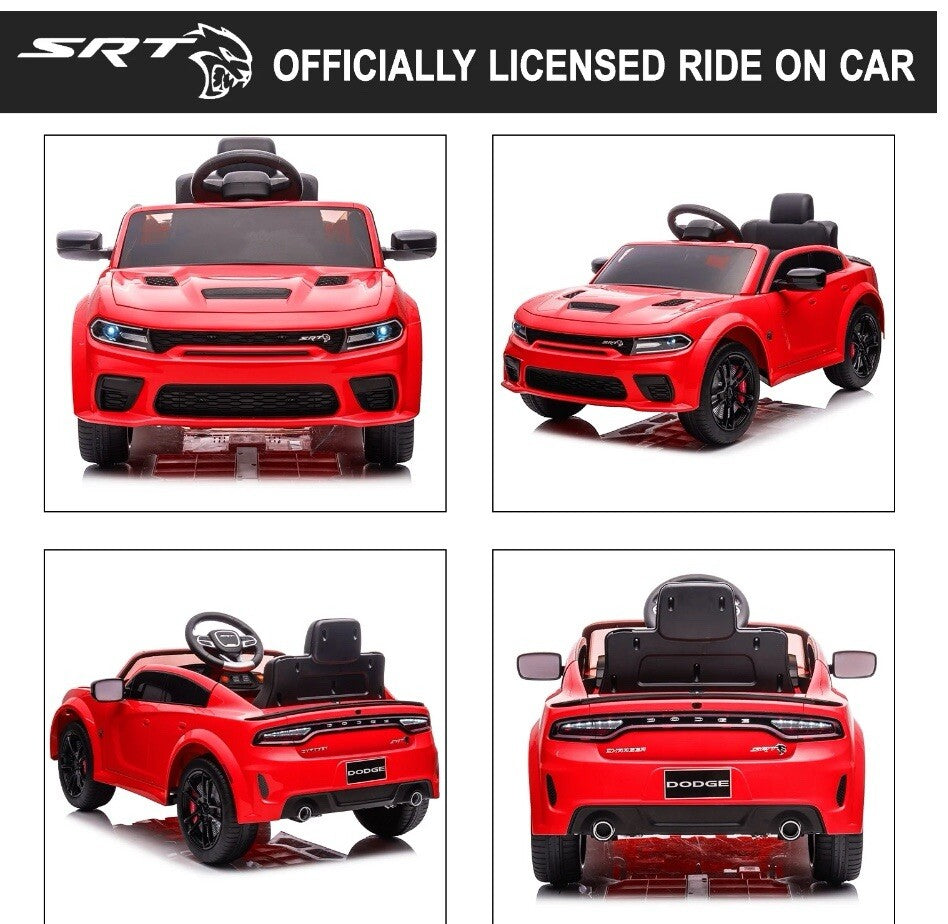 12V Ride-On Dodge Charger Electric Vehicle for Kids with Remote Control Trend Times 2