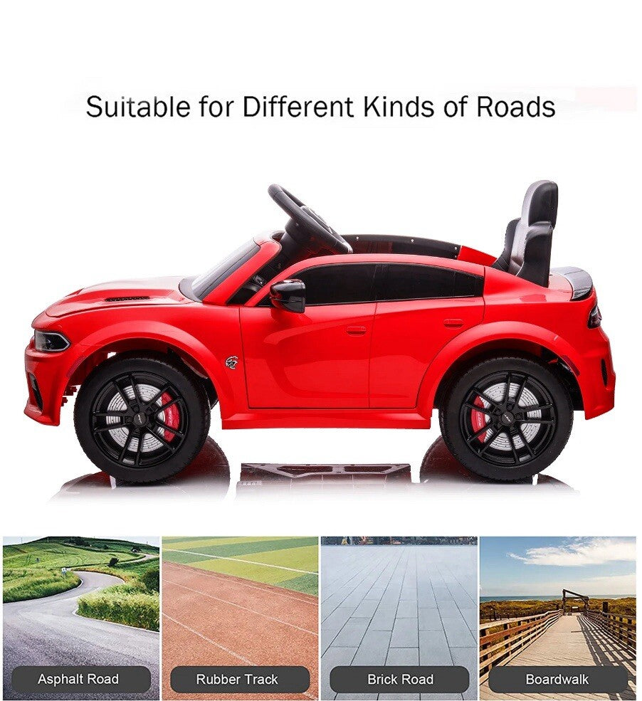 12V Ride-On Dodge Charger Electric Vehicle for Kids with Remote Control Trend Times 6