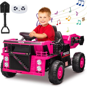12V Electric Ride-On Dump Truck and Car Toy with Remote Control and Functional Dump Bed Trend Times 19