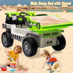 12V Ride-On Electric Dump Truck with Remote Control, Dump Bed, and Extra Shovel Trend Times 10