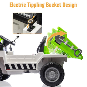 12V Ride-On Electric Dump Truck with Remote Control, Dump Bed, and Extra Shovel Trend Times 8