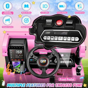 12V Electric Ride-On Dump Truck with Remote Control and Music for Kids Trend Times 6