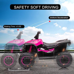 12V Electric Ride-On 4-Wheel Dual Drive ATV with Parent Remote Control for Kids Trend Times 10