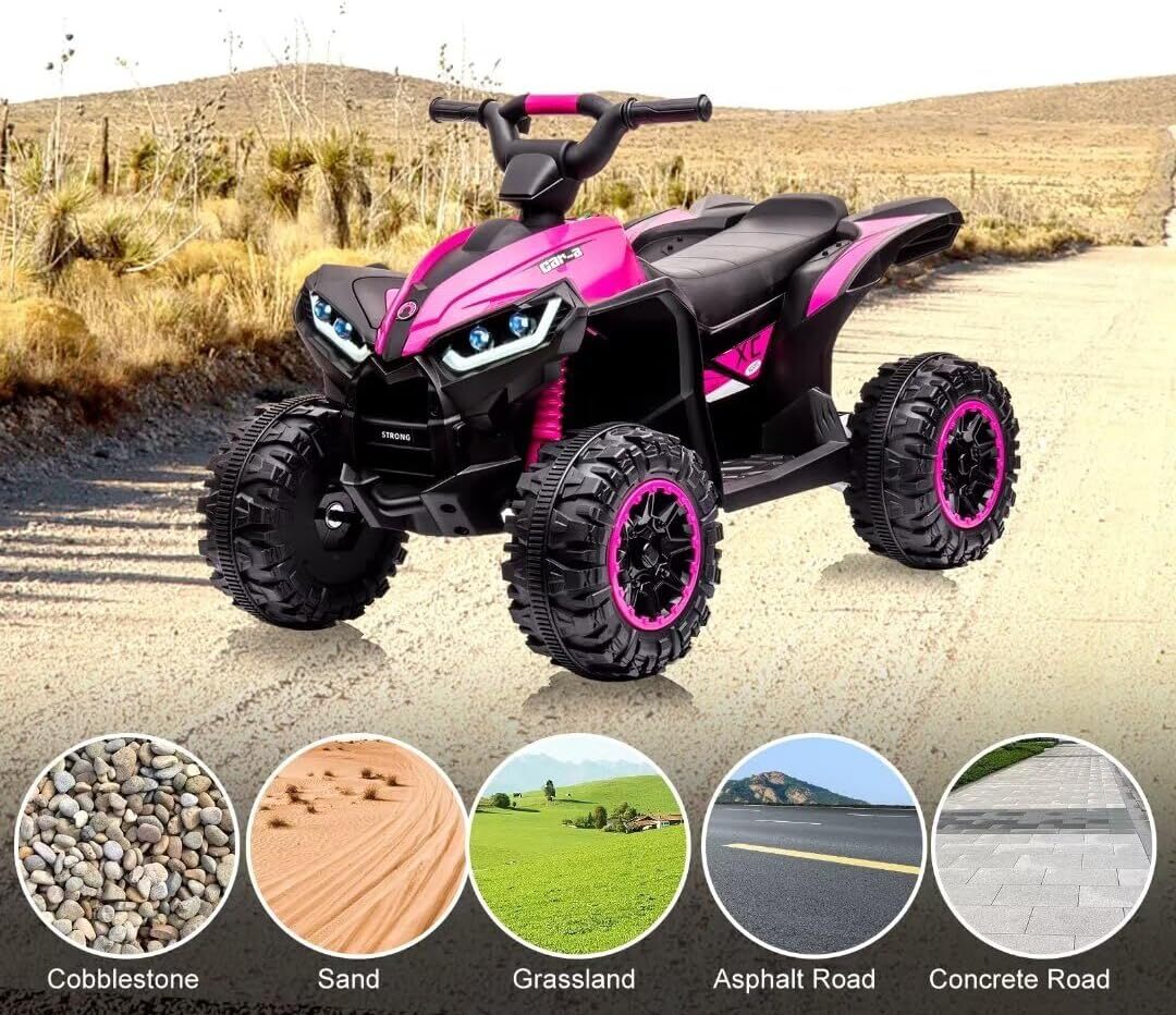 12V Electric Ride-On 4-Wheel Dual Drive ATV with Parent Remote Control for Kids Trend Times 11
