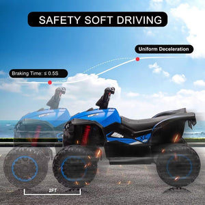 12V Electric Ride-On 4-Wheel Dual Drive ATV with Parent Remote Control for Kids Trend Times 15
