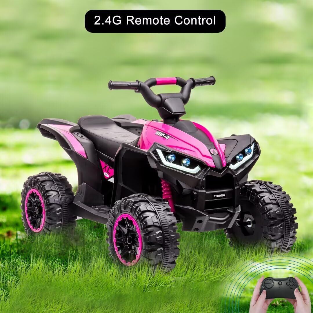 12V Electric Ride-On 4-Wheel Dual Drive ATV with Parent Remote Control for Kids Trend Times 8