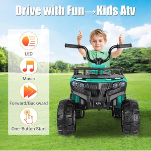 12V Electric Ride-On ATV for Kids 4-Wheeler Quad with Bluetooth Music Player Trend Times 3