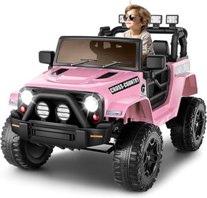 12V Electric Ride-On Power Wheel Truck Car for Kids 3-8 Years, 2-Seater Toy Vehicle Trend Times 10