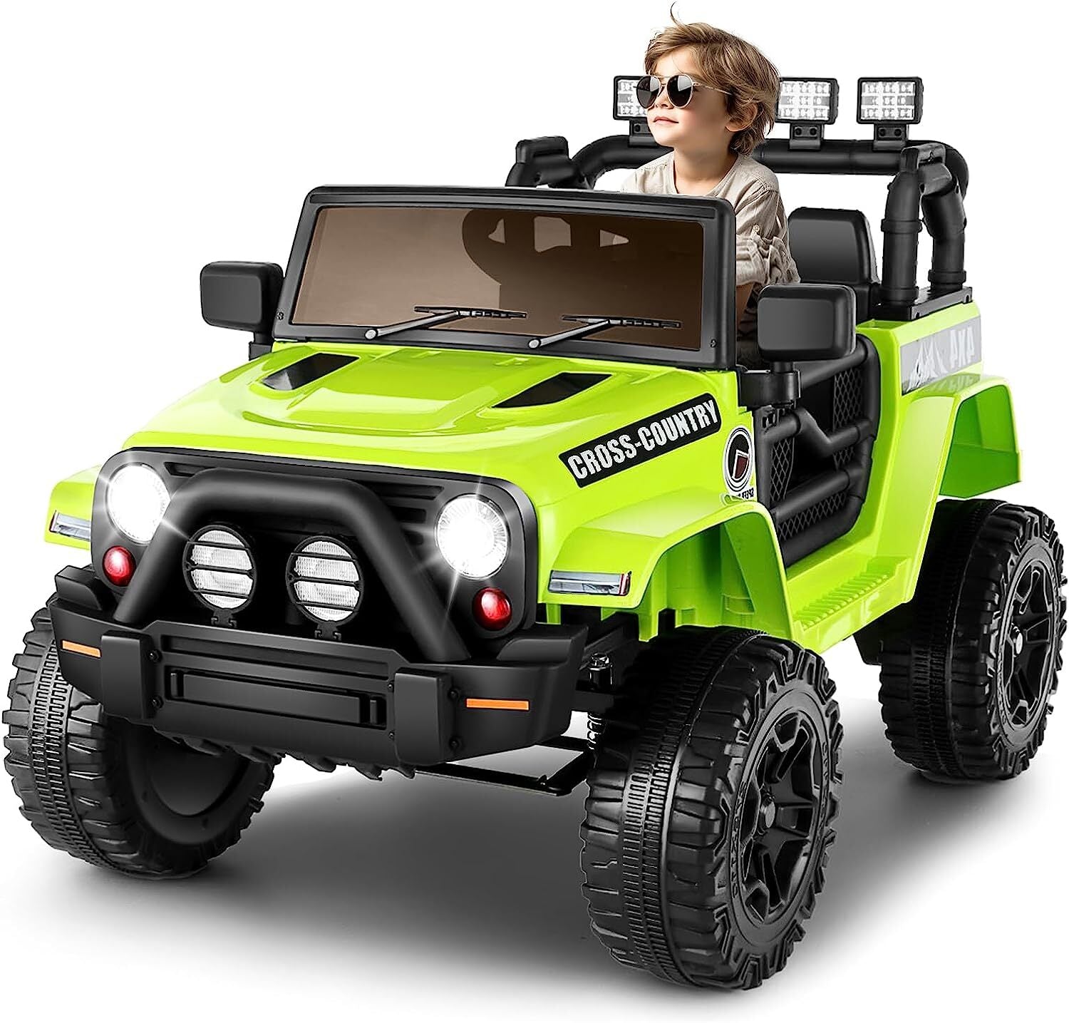 12V Electric Ride-On Power Wheel Truck Car for Kids 3-8 Years, 2-Seater Toy Vehicle Trend Times 15