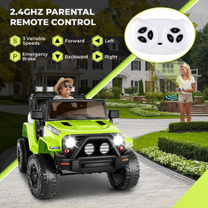 12V Electric Ride-On Power Wheel Truck Car for Kids 3-8 Years, 2-Seater Toy Vehicle Trend Times 16