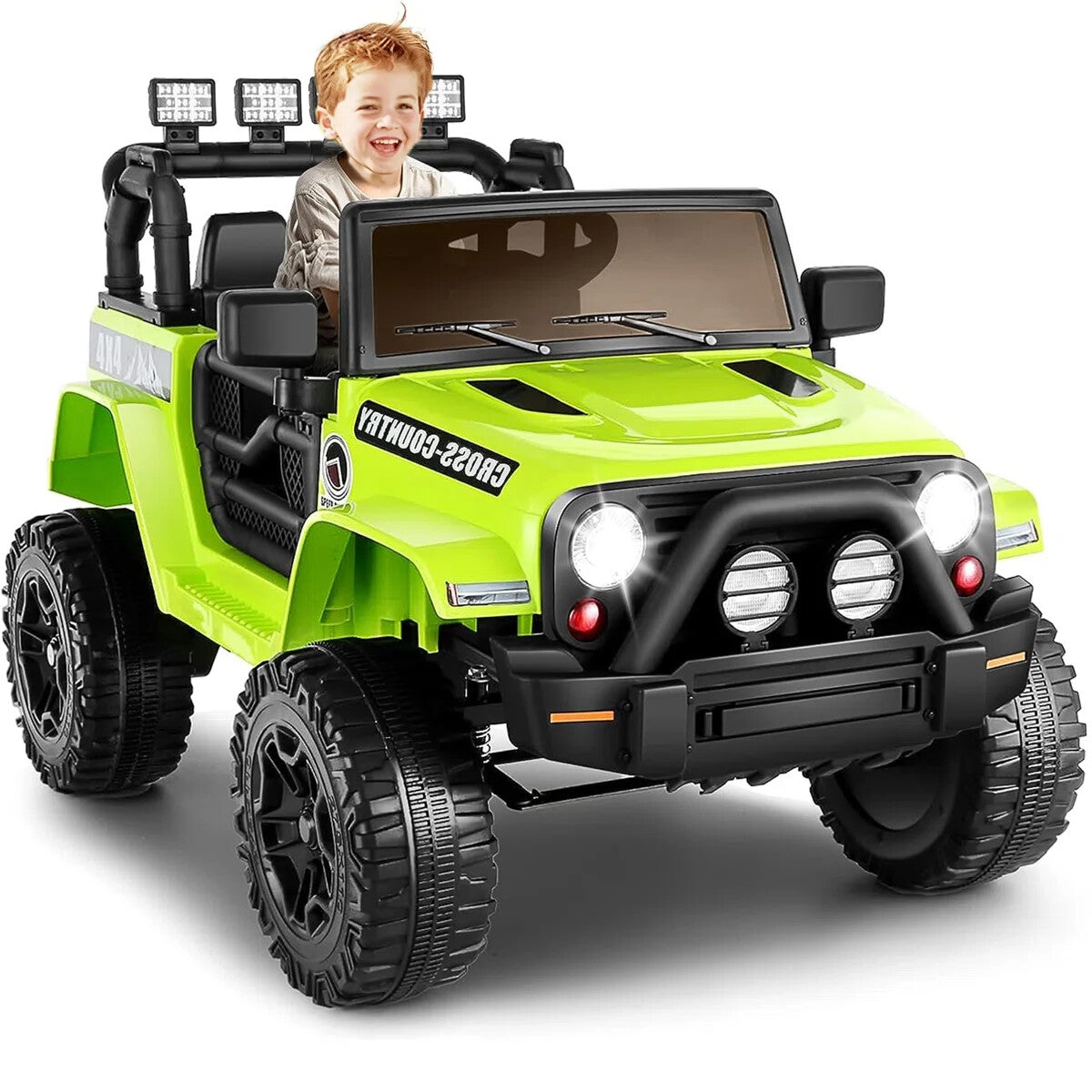 12V Electric Ride-On Car for Kids with Remote Control, Bluetooth, and LED Lights Trend Times 4