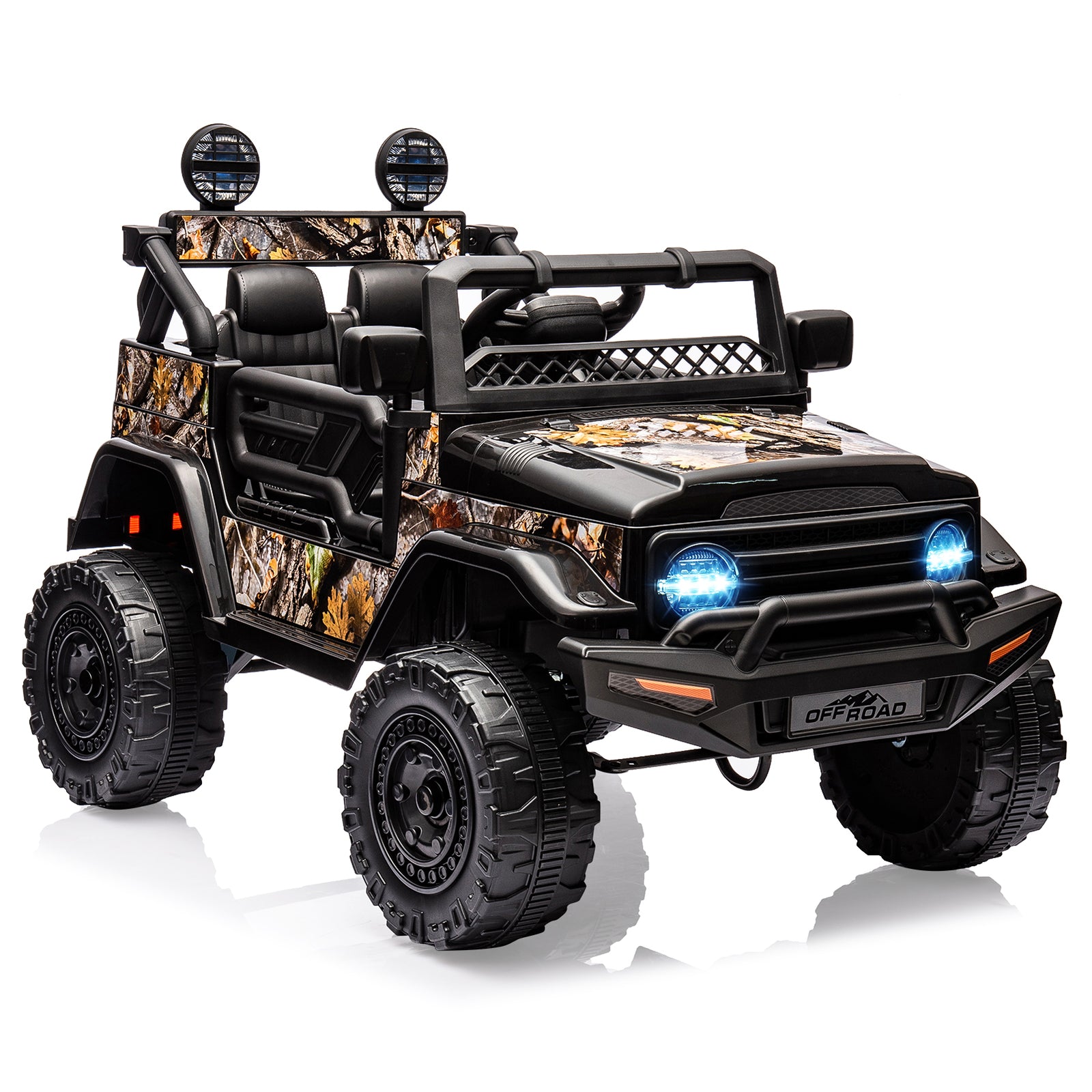 12V Ride-On Electric Car for Kids with Remote Control, LED Lights, and 3 Speed Settings Trend Times 23