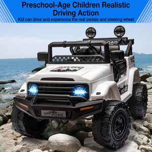 12V Ride-On Electric Car for Kids with Remote Control, LED Lights, and 3 Speed Settings Trend Times 6