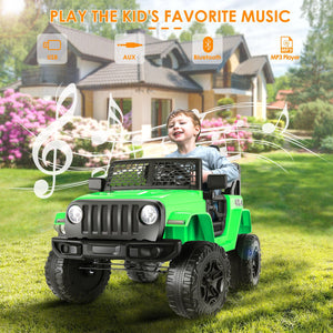 12V Electric Ride-On Jeep Power Wheel Truck Toy Car for Children with Remote Control Trend Times 12