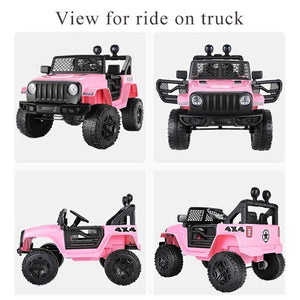 12V Electric Ride-On Jeep Power Wheel Truck Toy Car for Children with Remote Control Trend Times 21