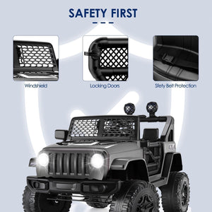 12V Electric Ride-On Jeep Power Wheel Truck Toy Car for Children with Remote Control Trend Times 25