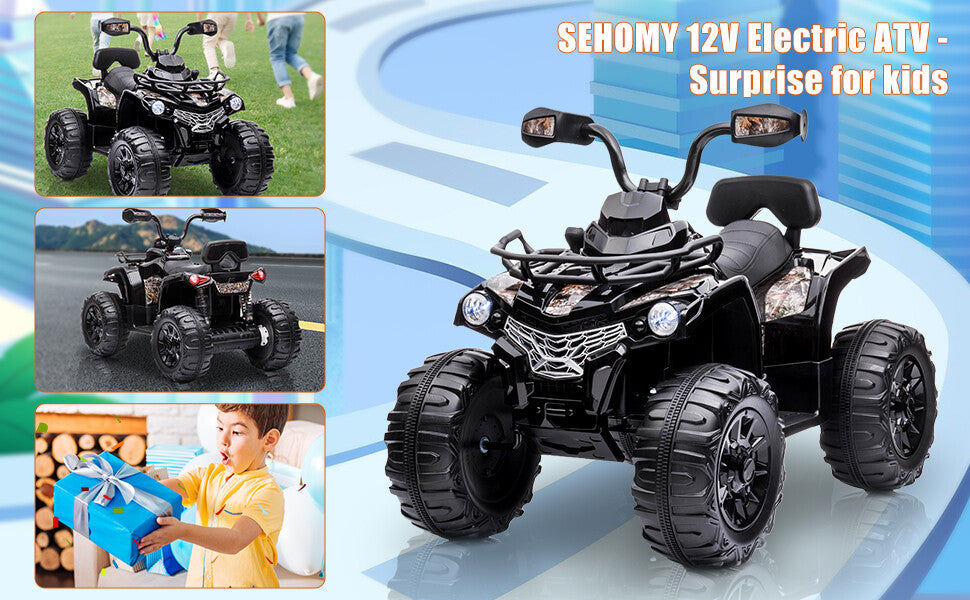 12V Electric Ride-On 4-Wheel ATV Truck Toy Car for Kids Ages 3-8 Trend Times 11