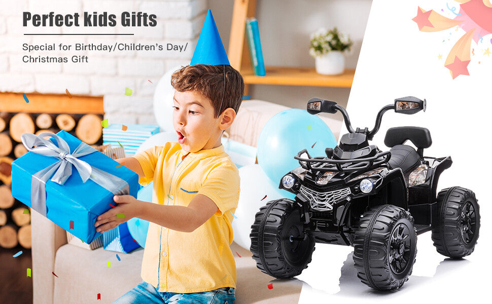 12V Electric Ride-On 4-Wheel ATV Truck Toy Car for Kids Ages 3-8 Trend Times 12