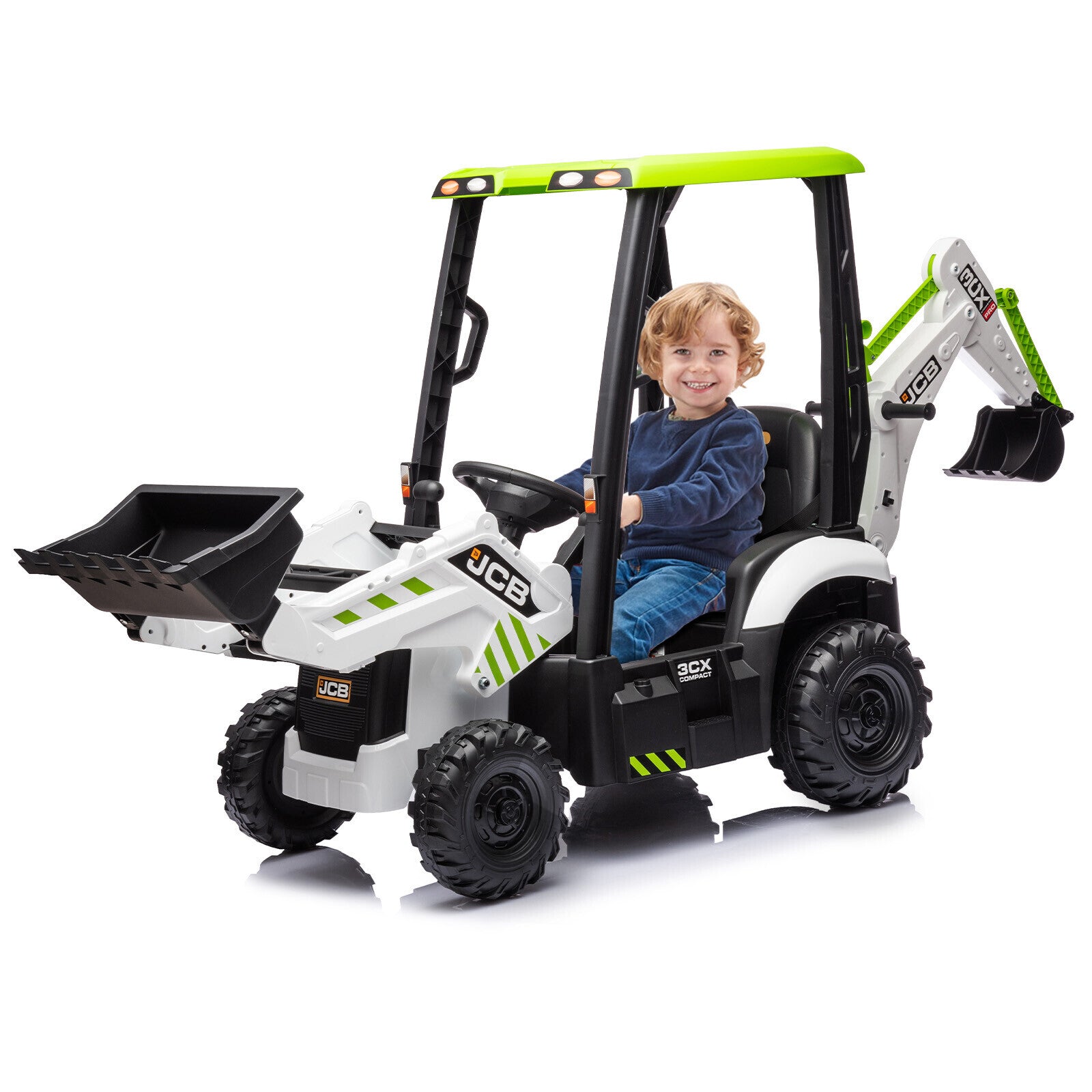 12V Ride-On Movable Excavator Toy Truck for Kids Ages 1-5 Trend Times 1