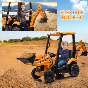 12V Ride-On Movable Excavator Toy Truck for Kids Ages 1-5 Trend Times 10