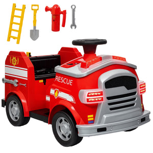 12V Ride On Fire Truck with Siren and Flashing Lights Trend Times Variant 0