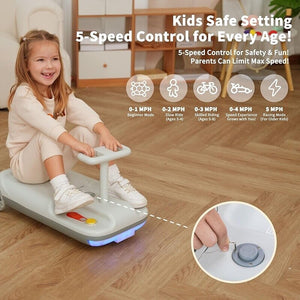 12V 3-in-1 Kids Ride-On Gokart with Soft Start, 5 Speeds for Indoor and Outdoor Fun Trend Times 2