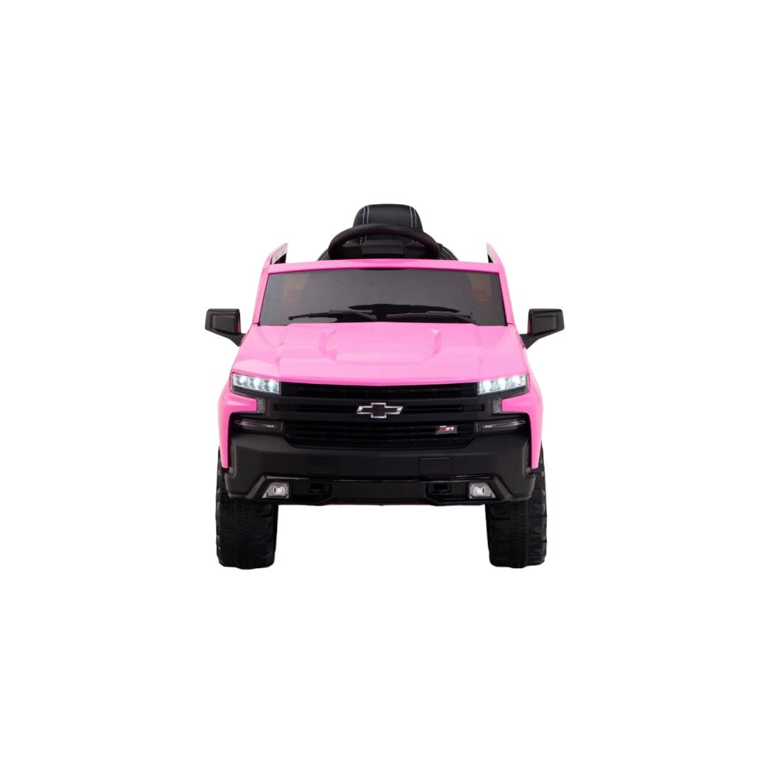 12V Pink Battery-Powered Ride-On Truck Licensed Chevrolet Silverado for Kids Trend Times 0