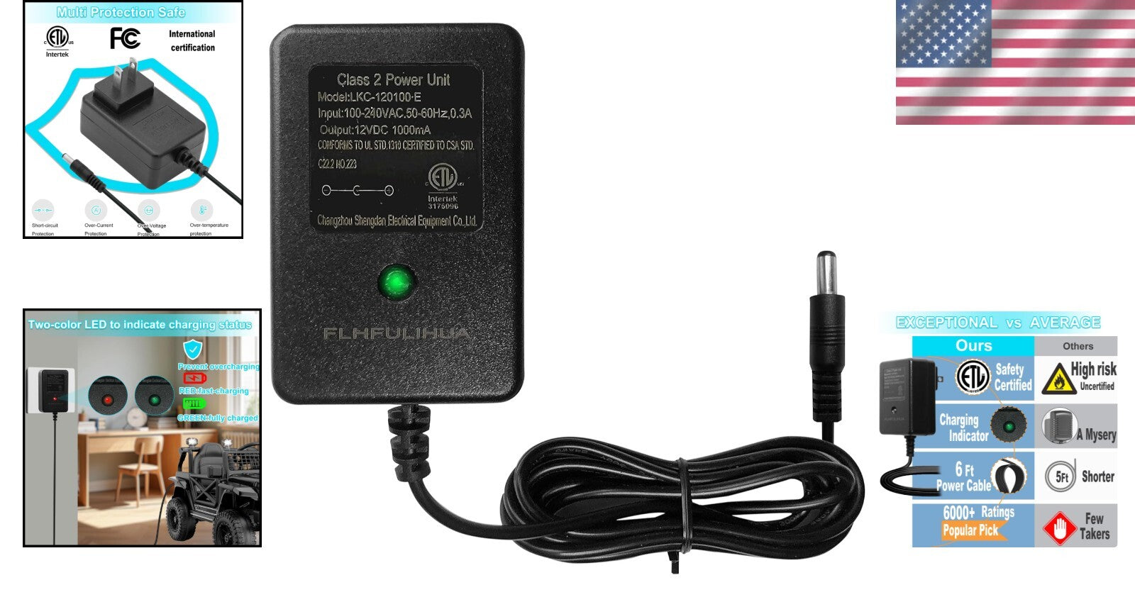 12V Ride-On Toy Charger Compact Lightweight Quick Charging Solution Trend Times 1