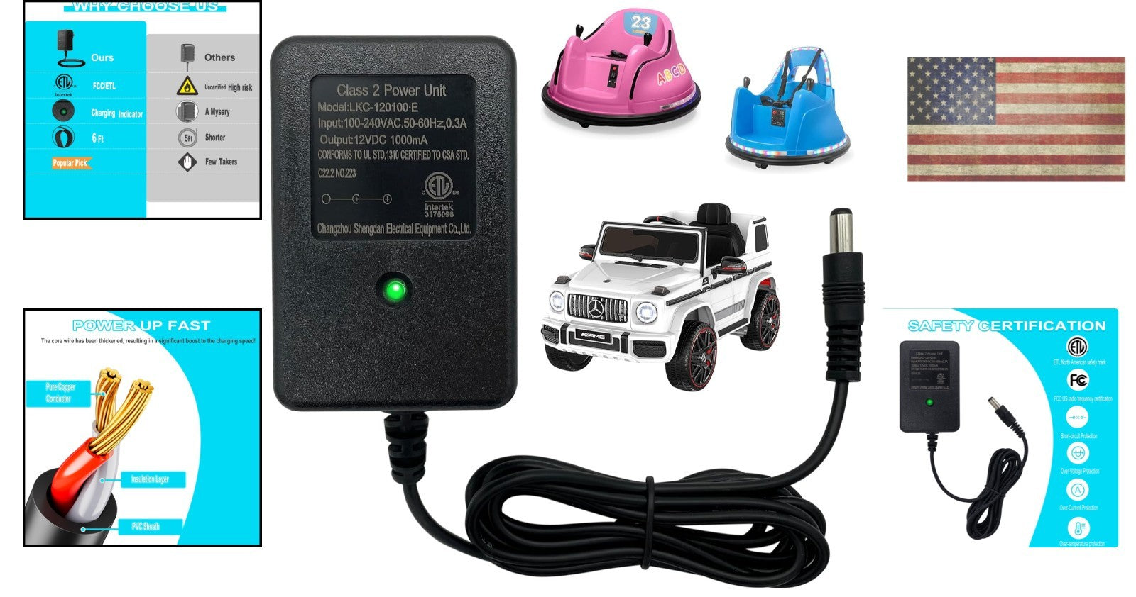 12V Ride-On Toy with Charger and LED Indicator for Safe Charging Trend Times 1
