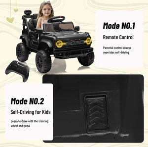 12V Electric Ride-On Ford Raptor Car for Kids with Remote Control Trend Times 3