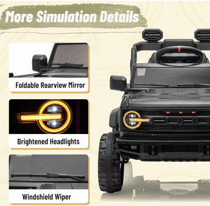 12V Electric Ride-On Ford Raptor Car for Kids with Remote Control Trend Times 6