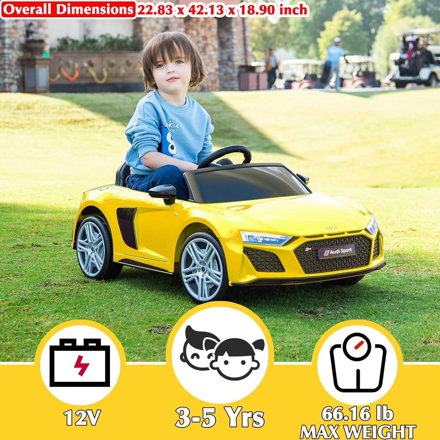 12V Remote Control Ride-On Car Toy for Toddlers and Kids Licensed Audi Trend Times 1