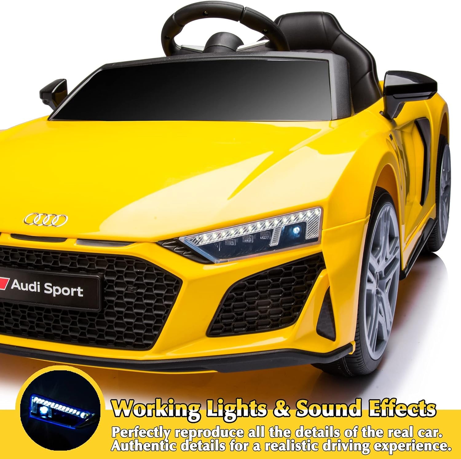 12V Remote Control Ride-On Car Toy for Toddlers and Kids Licensed Audi Trend Times 4