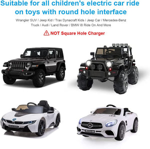 12V Ride-On Toy Battery Charger and Power Supply for Kids Jeep, Truck, and Tractor Trend Times 3