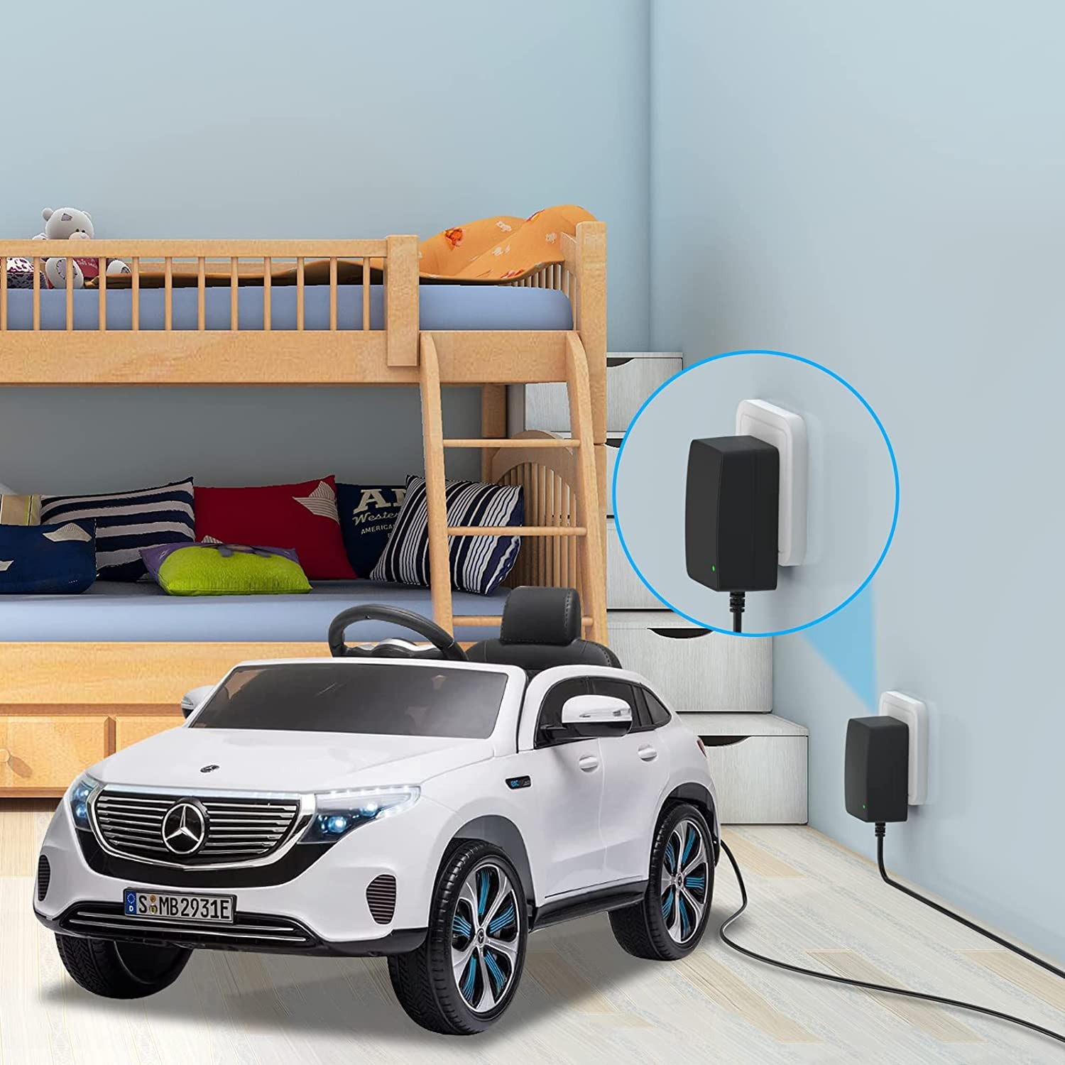 12V Ride-On Toy Battery Charger and Power Supply for Kids Jeep, Truck, and Tractor Trend Times 7